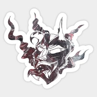 Lava Oni Mask Sticker